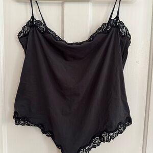 SKIMS Black Lace bodysuit